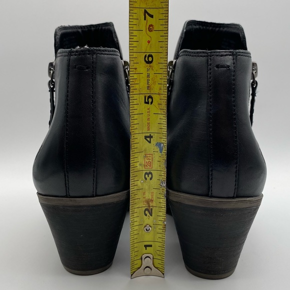 Frye Judith Leather Double Zip Up Ankle Women's Black Booties - Size: 10M - Picture 4 of 15